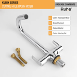 Kubix Deck-mount Wash Basin Mixer Tap with Small Swivel Spout (12") - by Ruhe