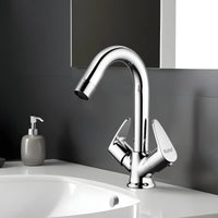 Liva Brass Double Handle Wash Basin Mixer Tap with 12 Inch Swivel Spout