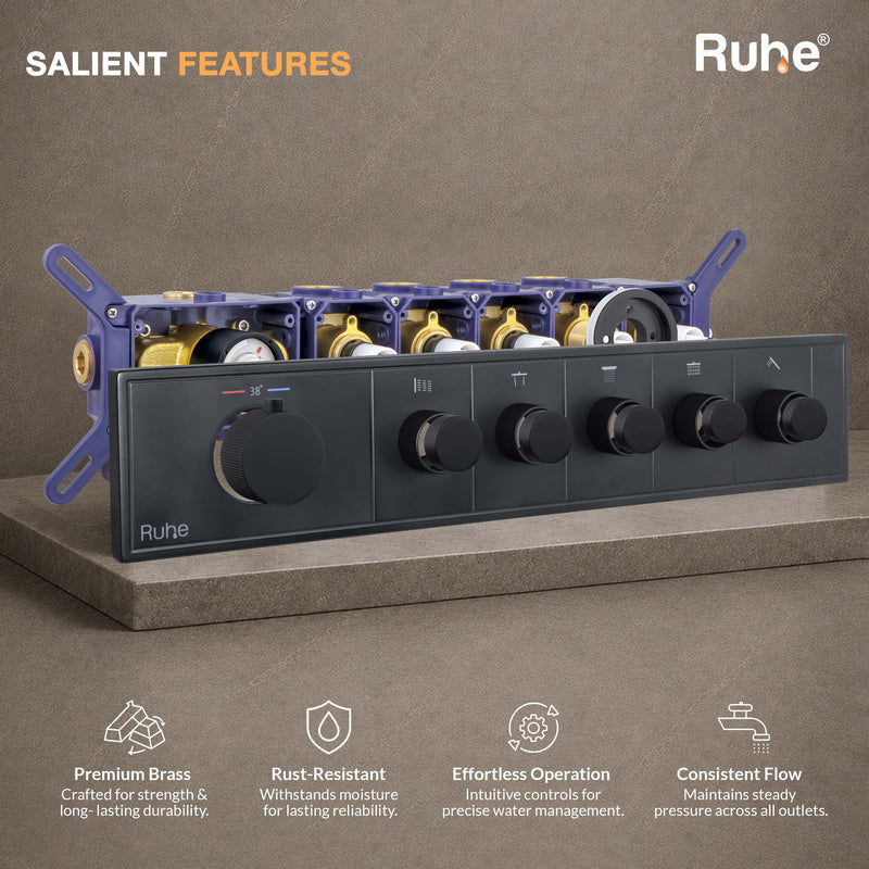 Aurora 5-Function Thermostatic Diverter