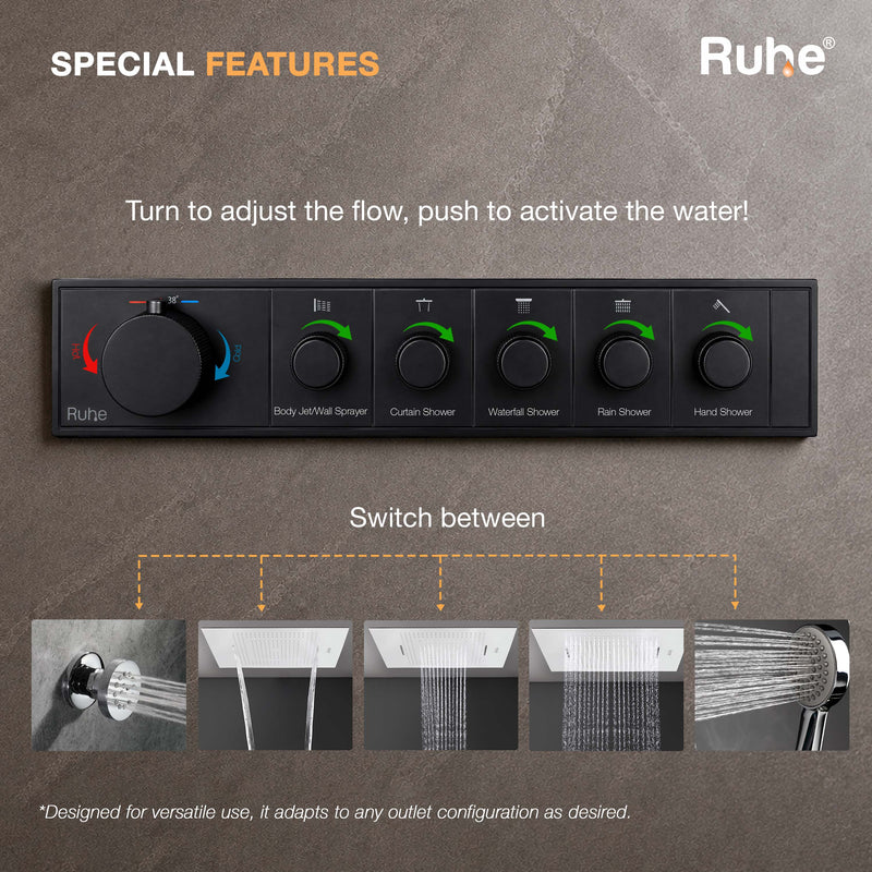 Aurora 5-Function Thermostatic Diverter