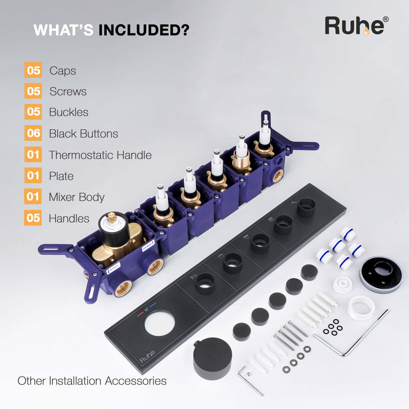 Aurora 5-Function Thermostatic Diverter