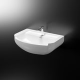 Megna Wall-hung Wash Basin (White) - by Ruhe