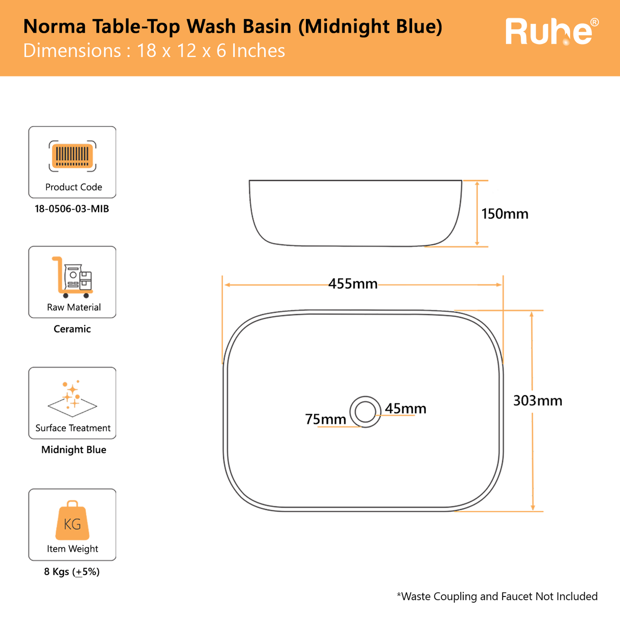 Norma Table Top Wash Basin