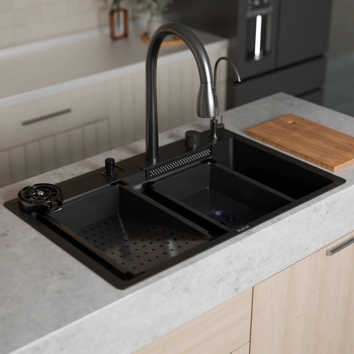 Nano Smart Kitchen Sink (30 x 18 x 9 Inches)
