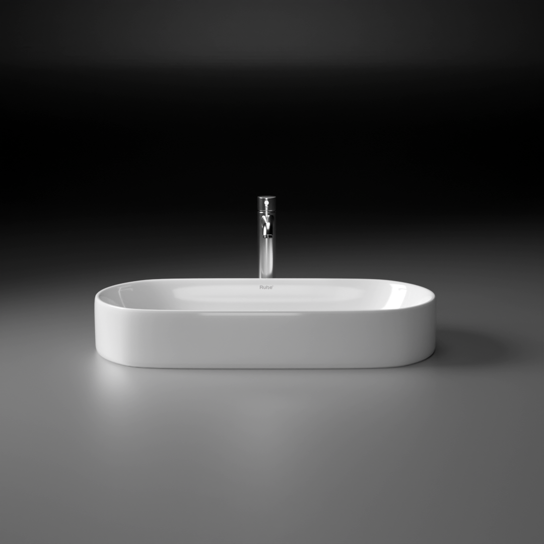 Navi Table-Top Wash Basin (White) - by Ruhe