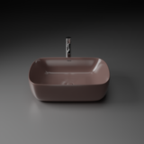 Norma Table-Top Wash Basin (Brown) - by Ruhe