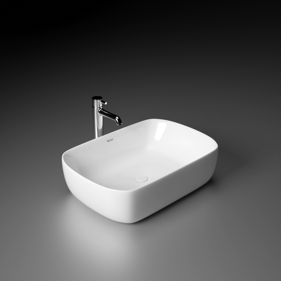 Norma Table-Top Wash Basin (White) - by Ruhe