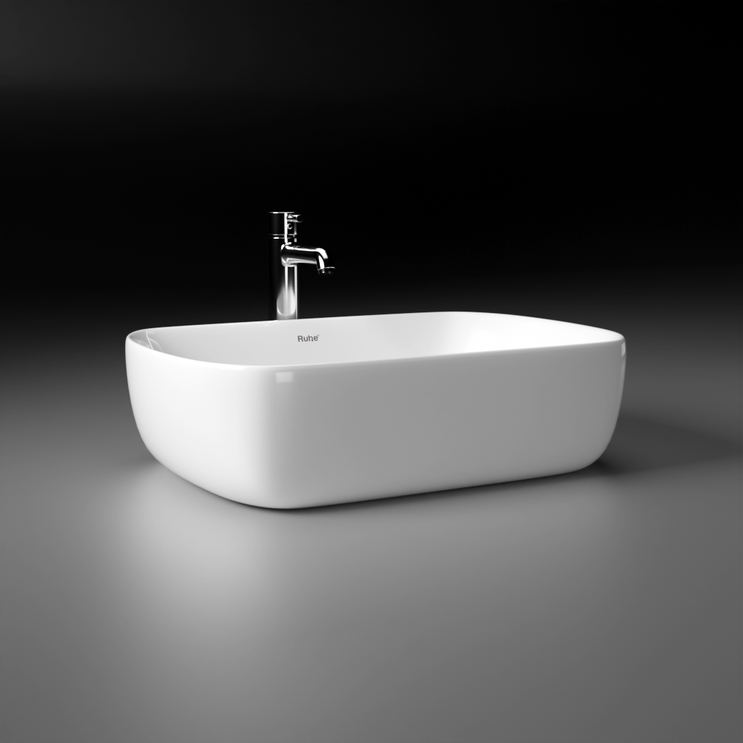 Norma Table-Top Wash Basin (White) - by Ruhe