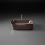 Norma Table-Top Wash Basin (Brown) - by Ruhe