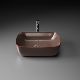 Norma Table-Top Wash Basin (Brown) - by Ruhe