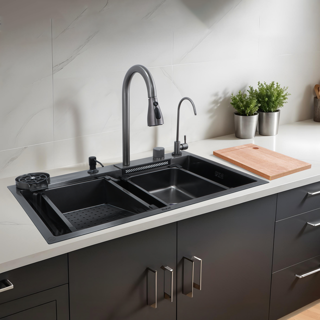 Nano Smart Kitchen Sink (30 x 18 x 9 Inches)