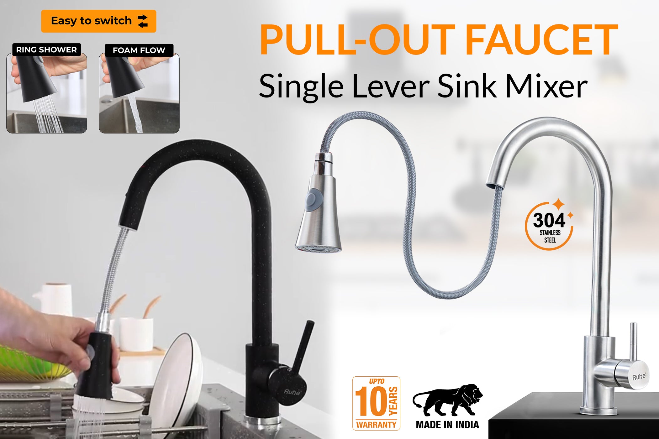 New Website banner pull down faucet mobile