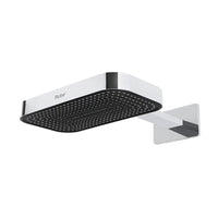 Newt ABS Dual Flow Overhead Shower with 16.5 Inch Shower Arm (16 x 8.5 Inches) – Chrome