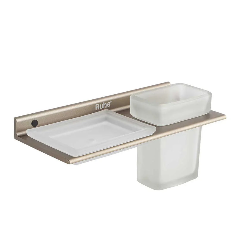 Ember Soap Dish and Tumbler Holder (Olive Grove)  €“ by Ruhe