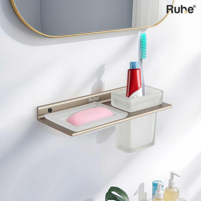 Ember Soap Dish and Tumbler Holder (Olive Grove)  €“ by Ruhe