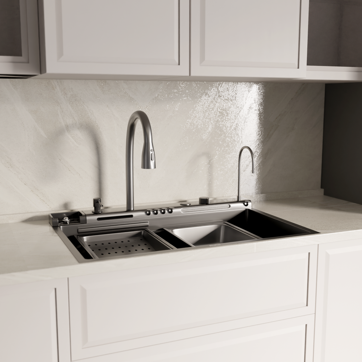 Opera Smart Kitchen Sink (30 x 18 x 9 Inches)