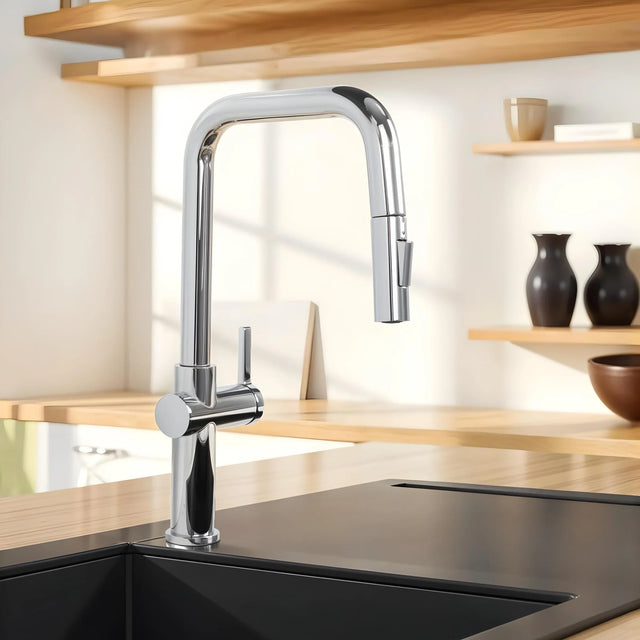 Opulo Dual Flow Pull-Out Kitchen Mixer Faucet