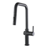 Opulo Dual Flow Pull-Out Kitchen Mixer Faucet Matte Black