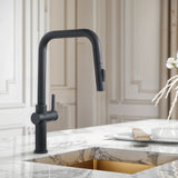 Opulo Dual Flow Pull-Out Kitchen Mixer Faucet Matte Black 1