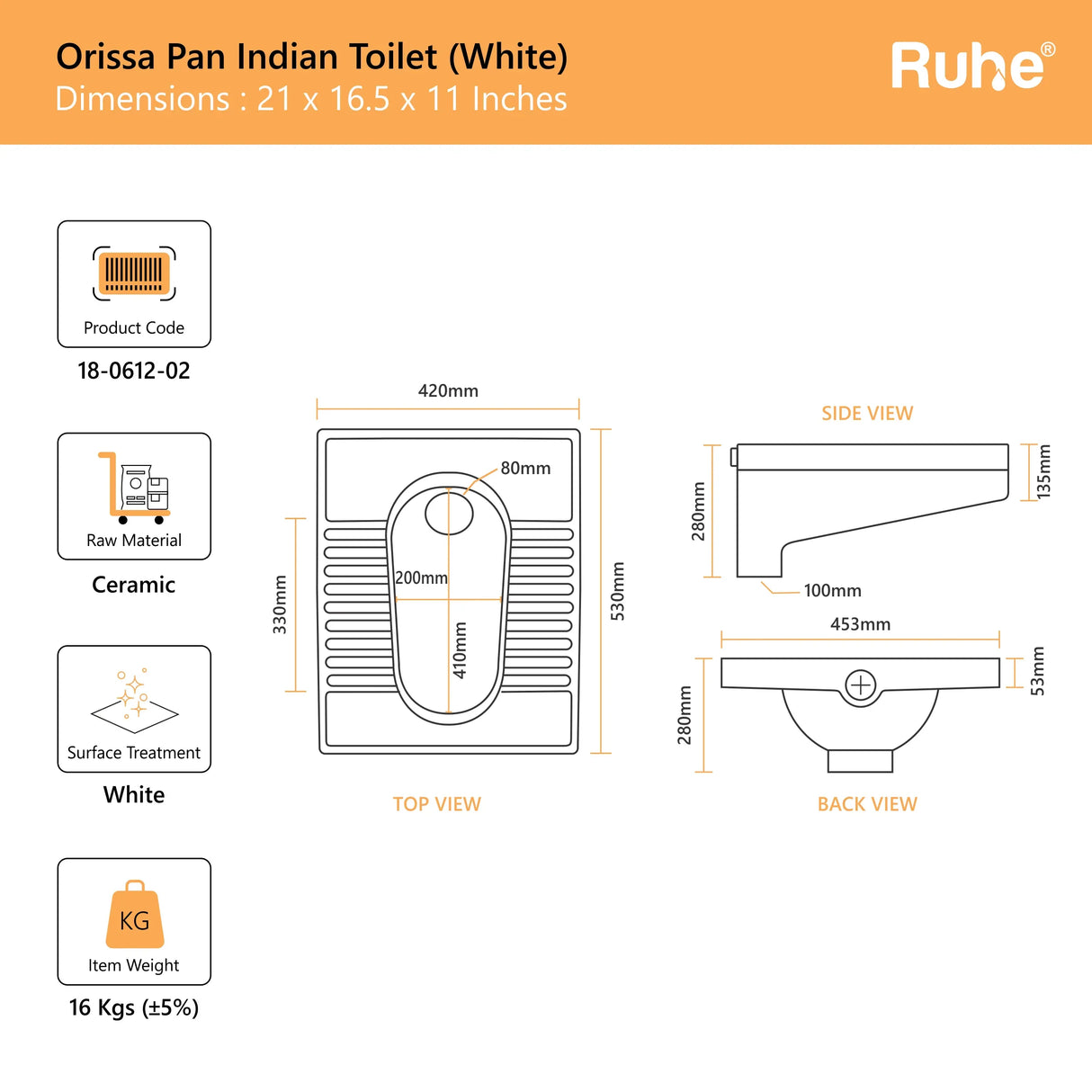 Orissa Pan Indian Toilet