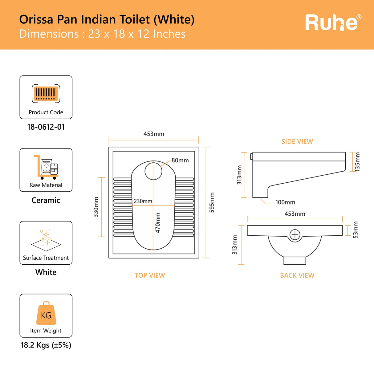 Orissa Pan Indian Toilet