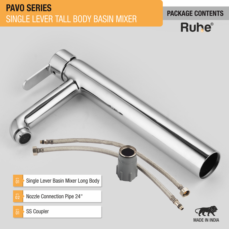 Pavo Single Lever Deck-mount Tall Body Wash Basin Mixer Tap