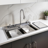Piano Smart Kitchen Sink (30 x 18 x 9 Inches)