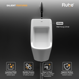 Prima Wall-Hung Urinal (White), Salient Features