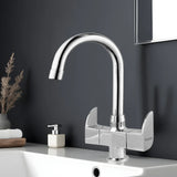 Pristine Deck Mount Wash Basin Mixer Tap with Swivel Spout