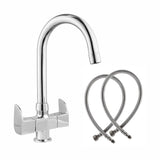 Pristine Deck Mount Wash Basin Mixer Tap with Swivel Spout