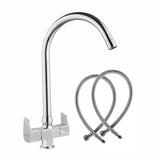 Pristine Deck Mount Wash Basin Mixer Tap with Swivel Spout
