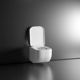 Risa Wall-Hung Rimless P-Trap Western Toilet / Commode (White) - by Ruhe