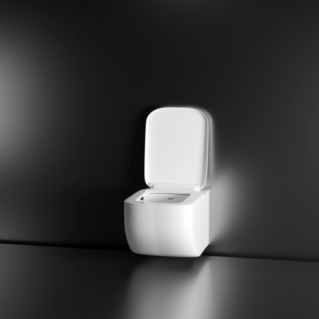 Risa Wall-Hung Rimless P-Trap Western Toilet / Commode (White) - by Ruhe