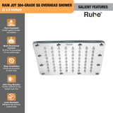 Rain Joy 304-Grade SS Overhead Shower