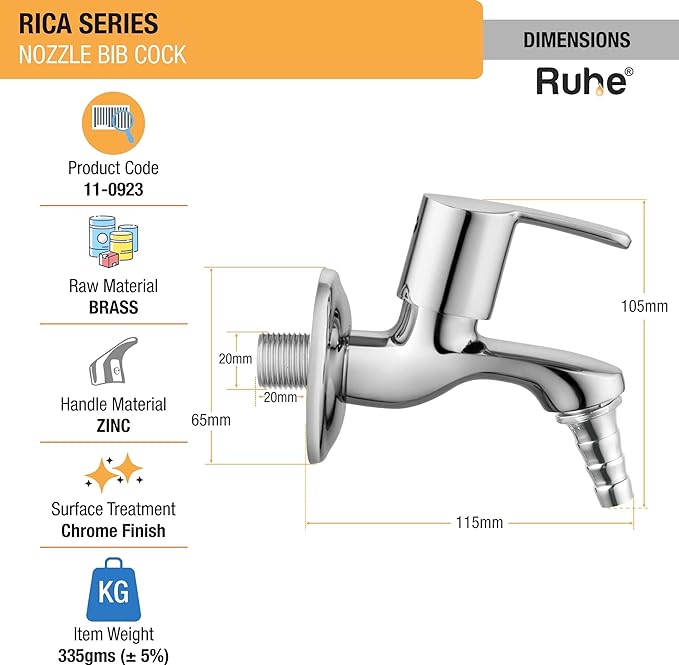 Rica Nozzle Bib Tap - by Ruhe®