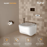 Risa Wall Hung Western Commode, Salient Features