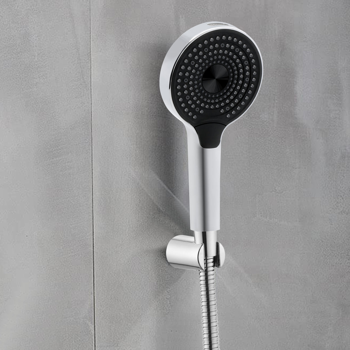 Rosa ABS Multi-flow Hand Shower with Flexible Tube (304-SS) and Hook - by Ruhe