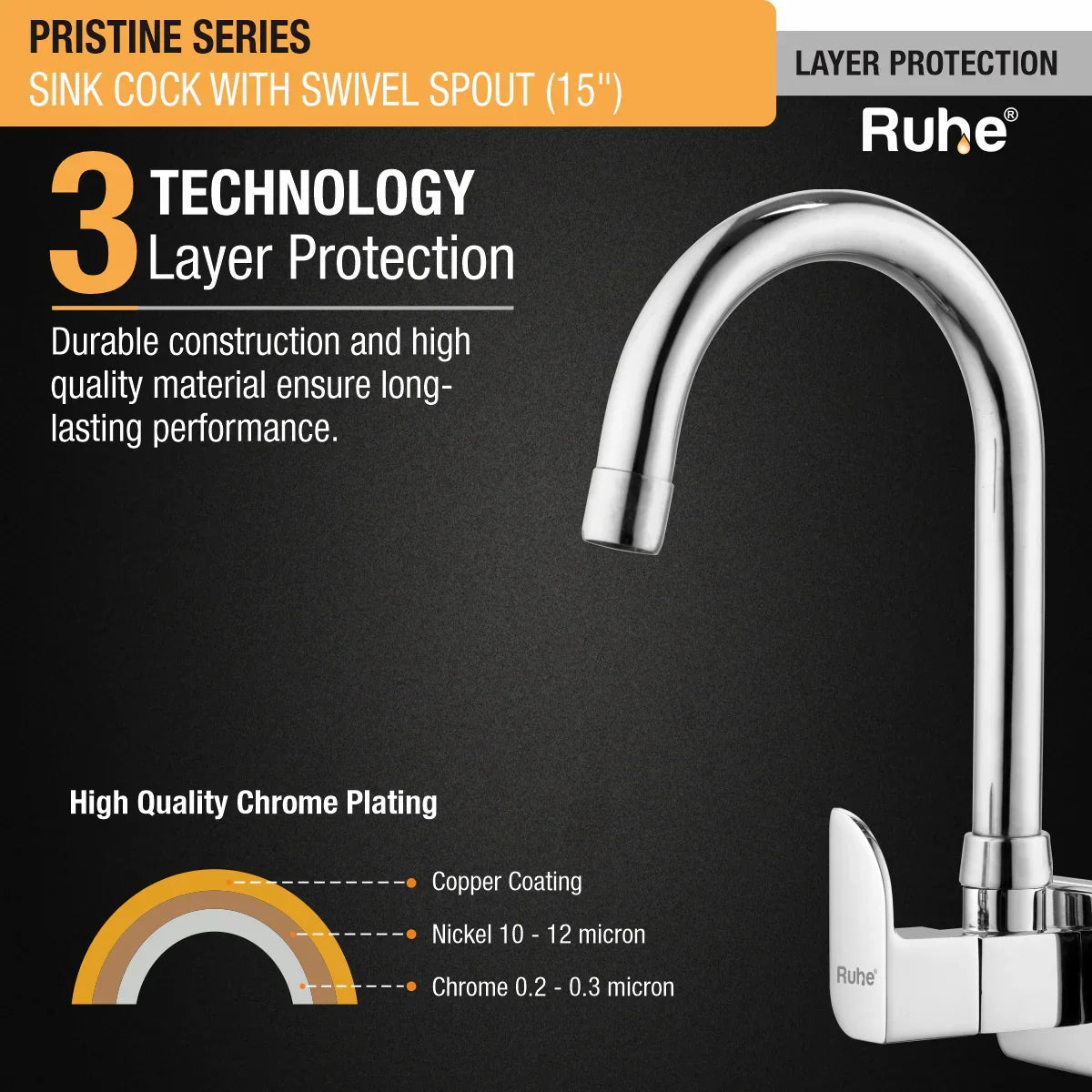 Brass Sink Tap with Swivel Spout