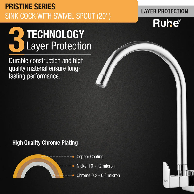 Brass Sink Tap with Swivel Spout