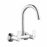 Elixir Wall Mount Kitchen Sink Mixer Tap with Swivel Spout