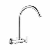 Elixir Wall Mount Kitchen Sink Mixer Tap with Swivel Spout