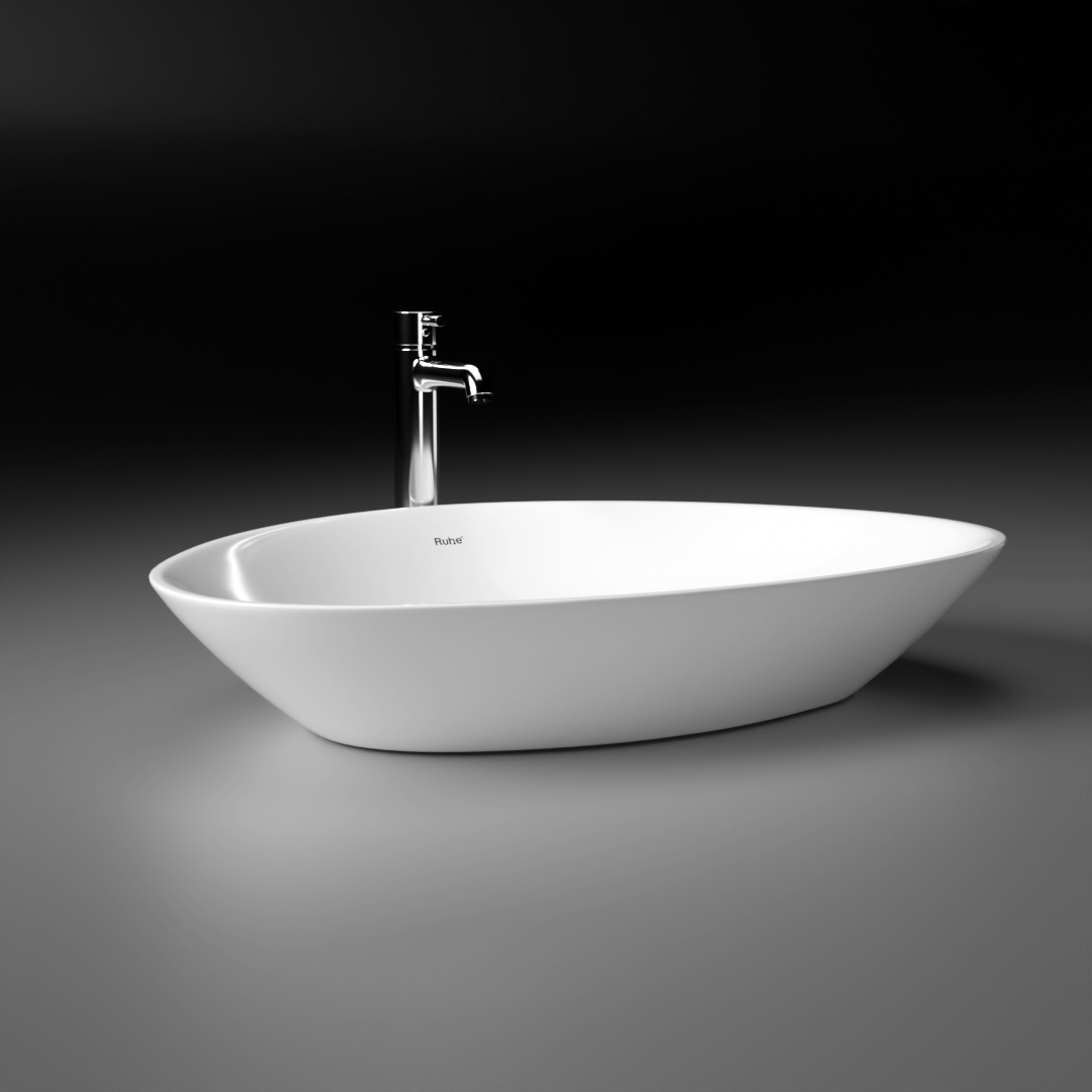 Spark Table Top Wash Basin (White) - by Ruhe