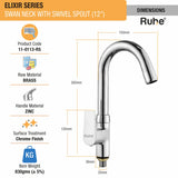 Elixir Deck Mount Wash Basin Tap with Swivel Spout