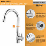 Kara Deck Mount Wash Basin Tap with Swivel Spout