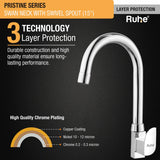 Pristine Deck Mount Wash Basin Tap with Swivel Spout