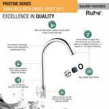 Pristine Deck Mount Wash Basin Tap with Swivel Spout