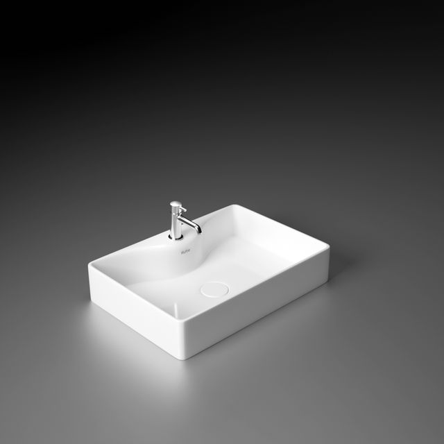 Swift Table-Top Wash Basin (White) - by Ruhe