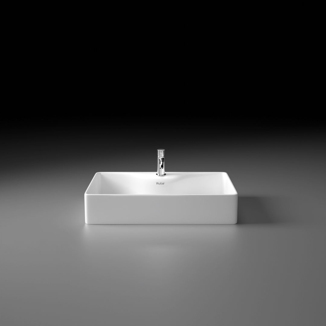 Swift Table-Top Wash Basin (White) - by Ruhe