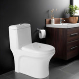 Scala One-Piece S-Trap Western Toilet / Commode (White) - by Ruhe