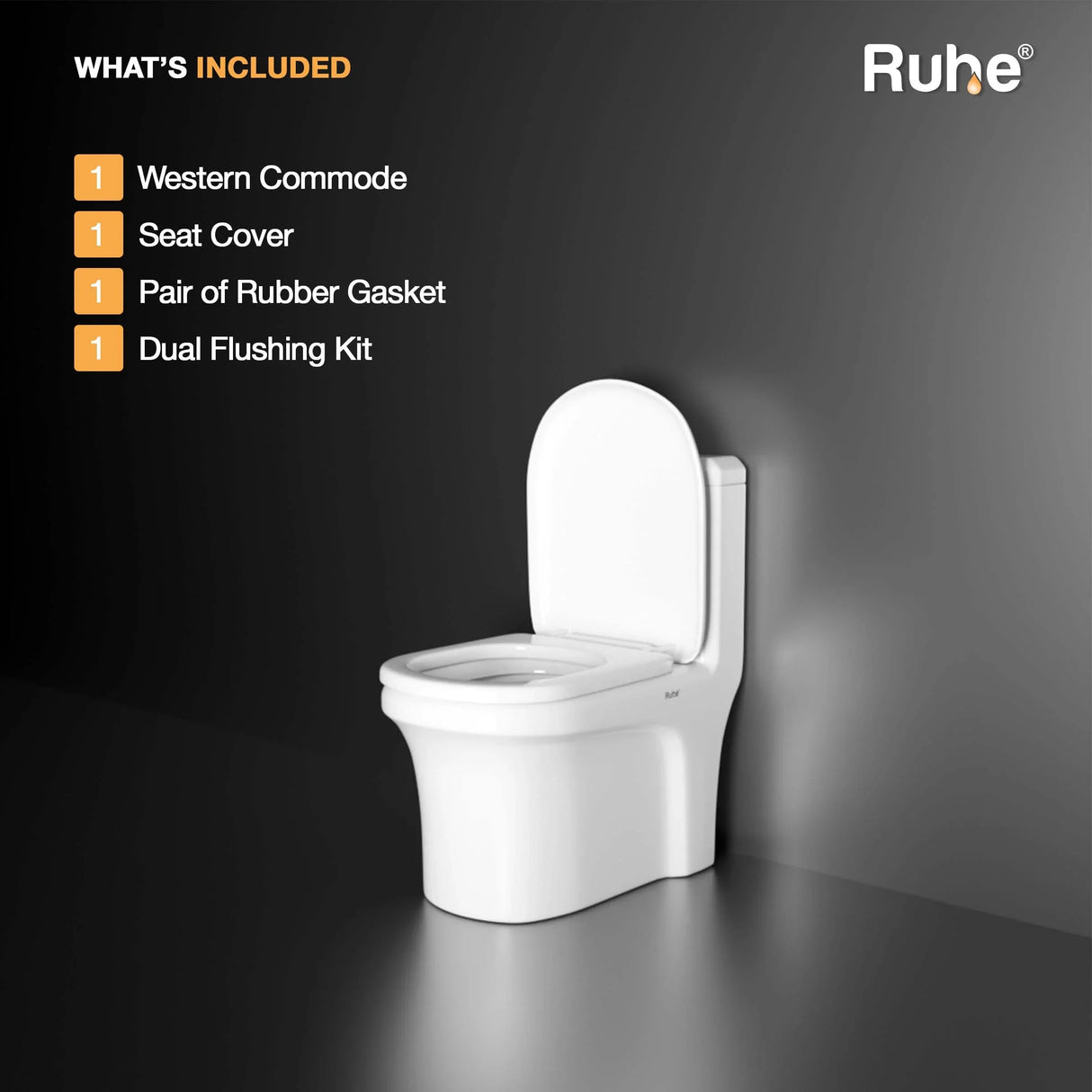 Scala One-Piece Western Commode